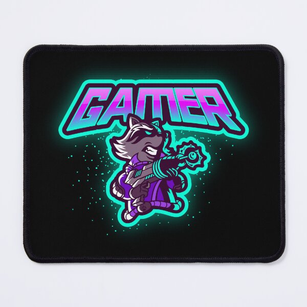 Item preview, Gamer with Raccoon holding a Space Gun designed and sold by PRIVARSHU.