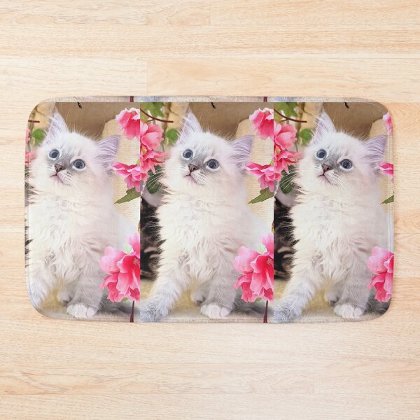Item preview, Lynx ragdoll kitten with flowers designed and sold by Fluffycat2020.