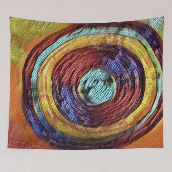 Item preview, Colorful Knitting Ball Art  designed and sold by mindmaster007.