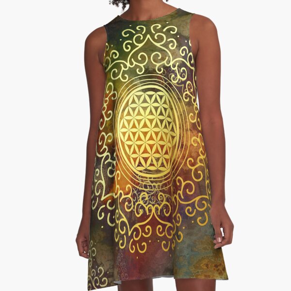 Flower Of Life (Batik 1) A-Line Dress