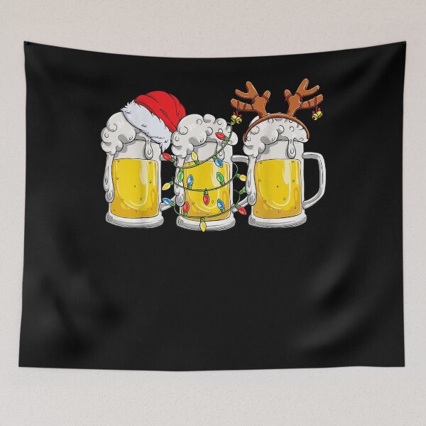 Artikelvorschau, Poetische Bier Weihnachtstasse Santa Reinbeer Weihnachtslichter Geschenk Männer Frauen Schönheit entworfen und verkauft von ClarenceStephen.