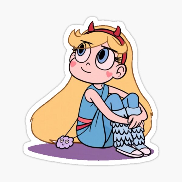 Star Sitting Sticker