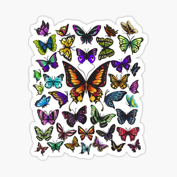 2500PCS Scrapbook Stickers Book Cute Butterfly Stars Heart Letter Stic –  k-beautyvelvet