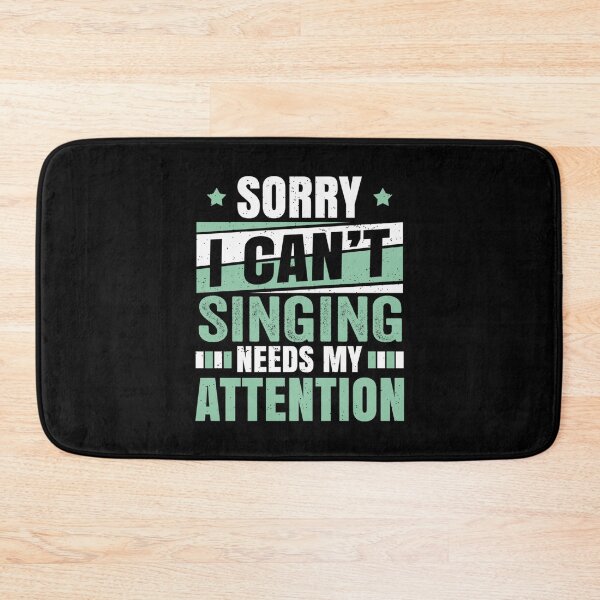 Item preview, Singing Attention  Cool Funny Musician Rock Band Singer Singing Love Quotes Sayings designed and sold by LamPhuongshop.