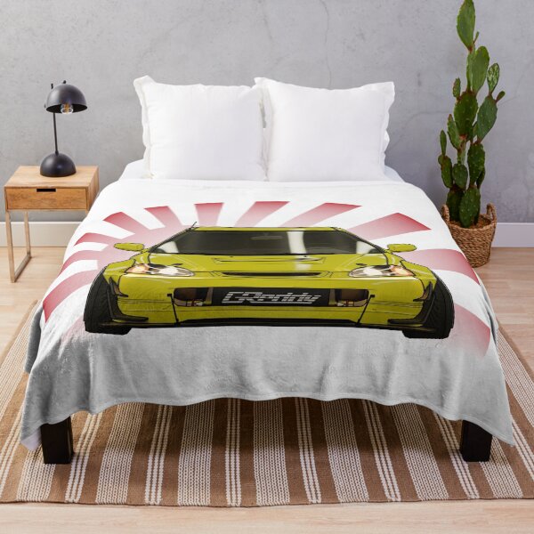 Item preview, Yellow Honda civic Car fan art, JDM, Japanese car wide body kit. designed and sold by CRWorks Shop.