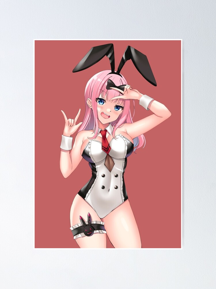 Sexy Fujiwara Chika Hot Bunny Kaguya Sama Love Is War Lewd Hentai Ecchi Poster Von