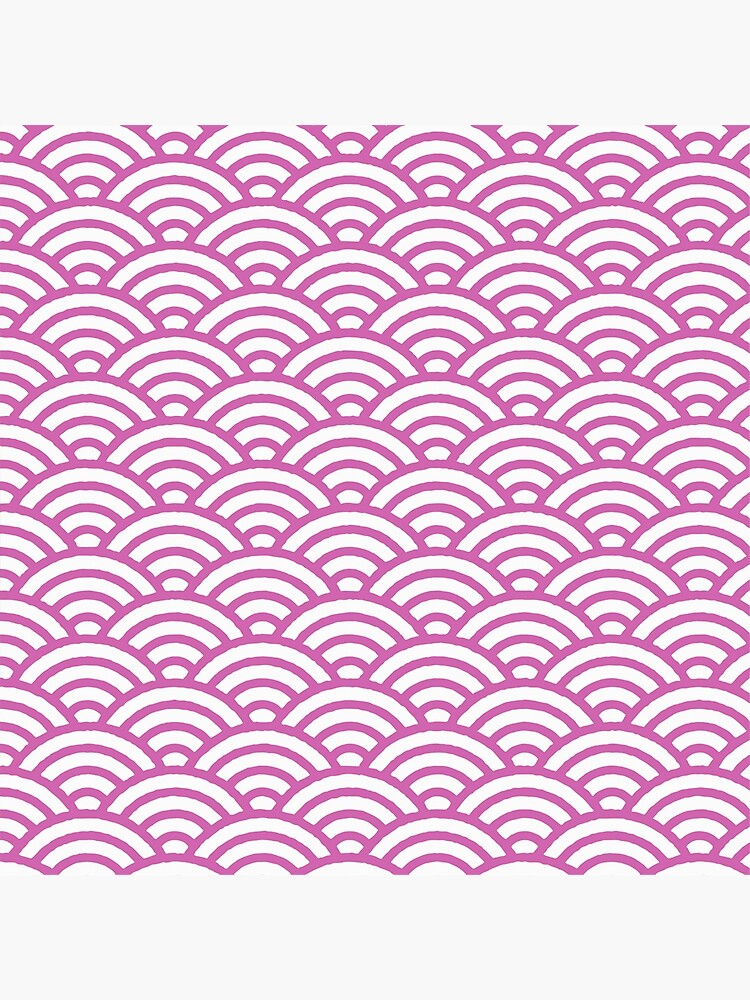 Póster «Seigaiha - Patrón De Diseño Tradicional Japonés Rosa» De