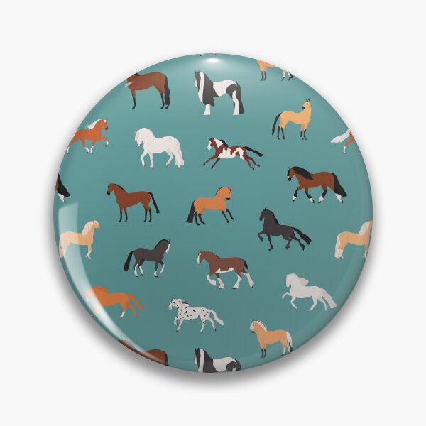 Item preview, Different Types of Horse Breeds Pattern designed and sold by quinellie.