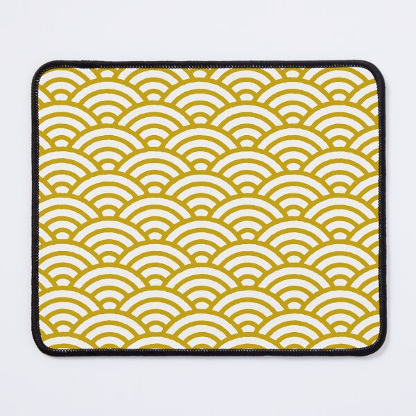 Item preview, Seigaiha - Japanese Traditional pattern Yellow designed and sold by MikazukiDesign.