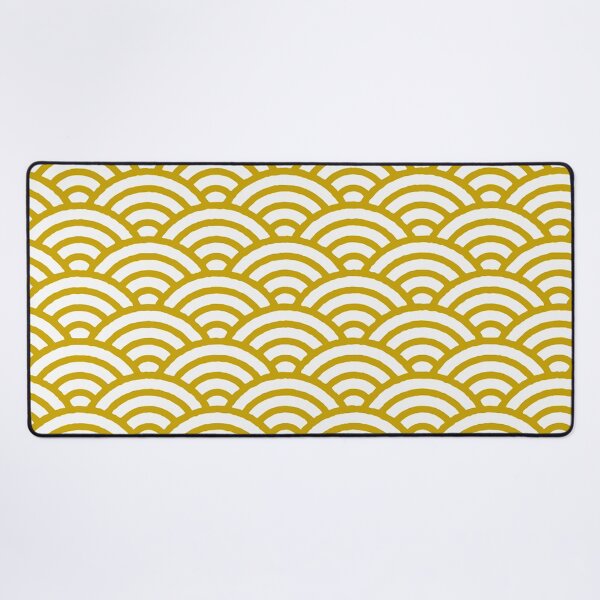 Item preview, Seigaiha - Japanese Traditional pattern Yellow designed and sold by MikazukiDesign.