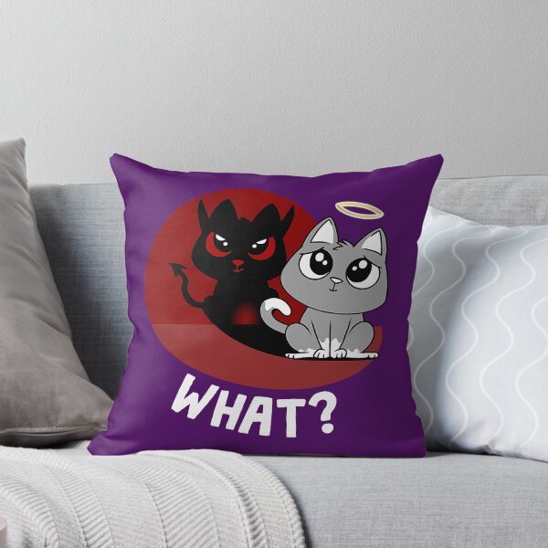 Item preview, What It Wasn't Me - Funny Devil Angel Bad Cat designed and sold by BremeKen.