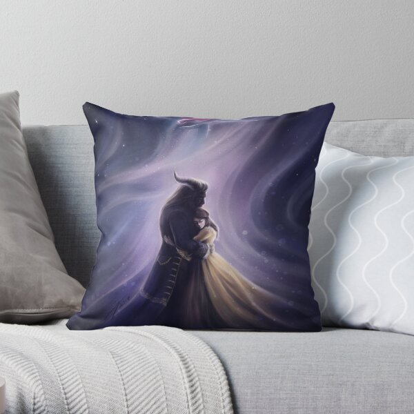 Beauty and the Beast Throw Pillow