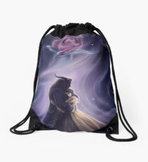 Beauty and the Beast Drawstring Bag