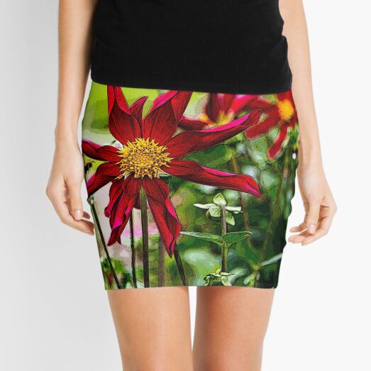 Flower and the Bee Mini Skirt