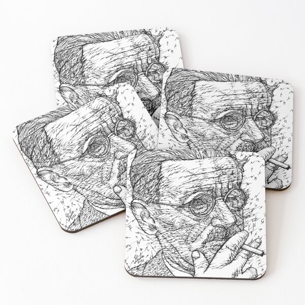Item preview, JAMES JOYCE - ink portrait .2 designed and sold by lautir.