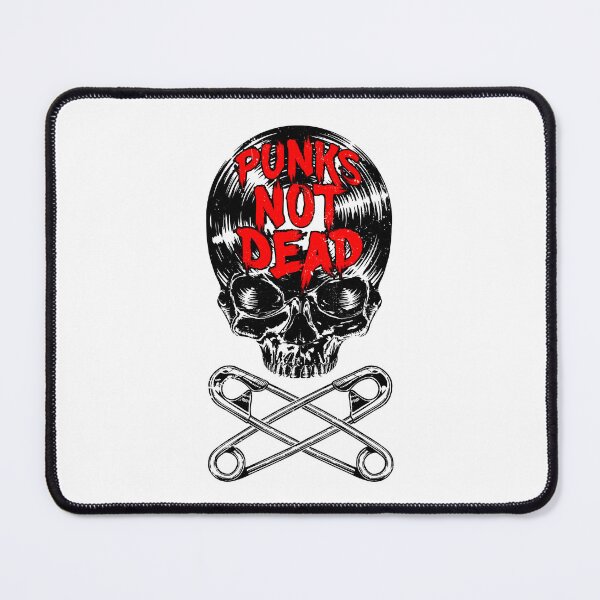 Item preview, Punks Not Dead Punk Rock Vintage Vinyl Lover Gothic Skull designed and sold by GrandeDuc.