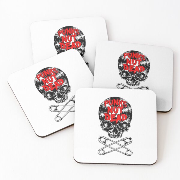 Item preview, Punks Not Dead Punk Rock Vintage Vinyl Lover Gothic Skull designed and sold by GrandeDuc.