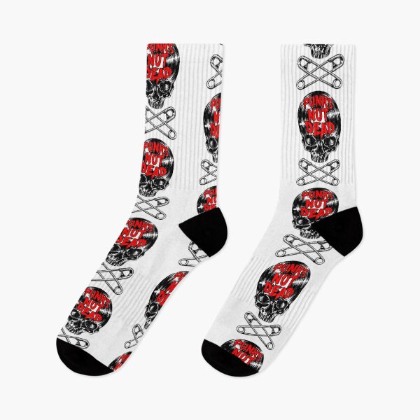 Item preview, Punks Not Dead Punk Rock Vintage Vinyl Lover Gothic Skull designed and sold by GrandeDuc.