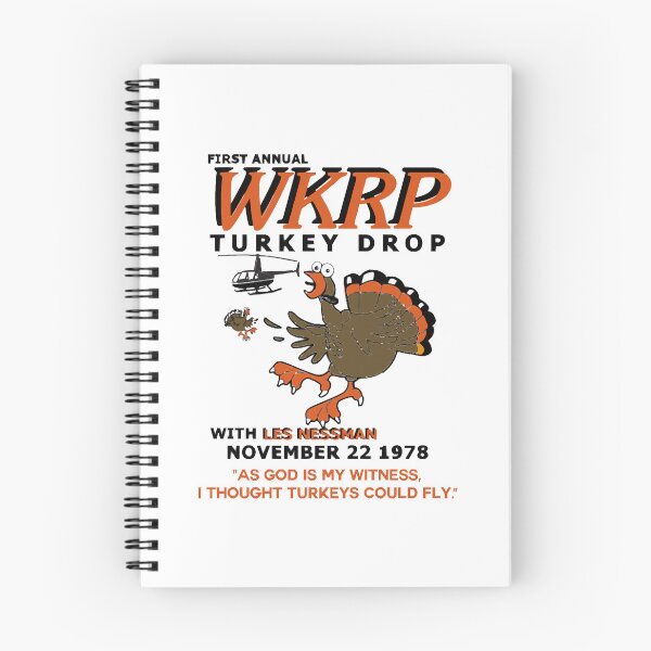 Aperçu de l'œuvre Premier drop annuel WKRP Turkey avec Les Nessman créée et vendue par JonesDalit.