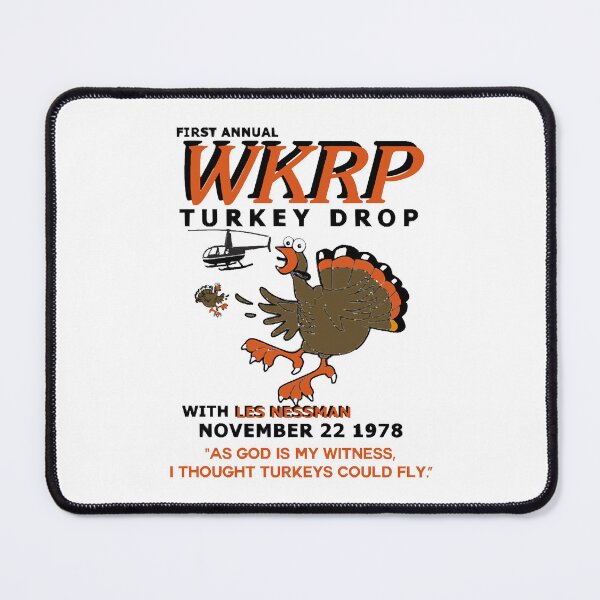 Item preview, First anuual WKRP Turkey Drop with Les Nessman designed and sold by JonesDalit.