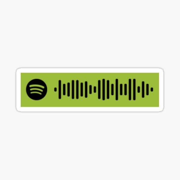 island in the sun - weezer song spotify scan code Sticker