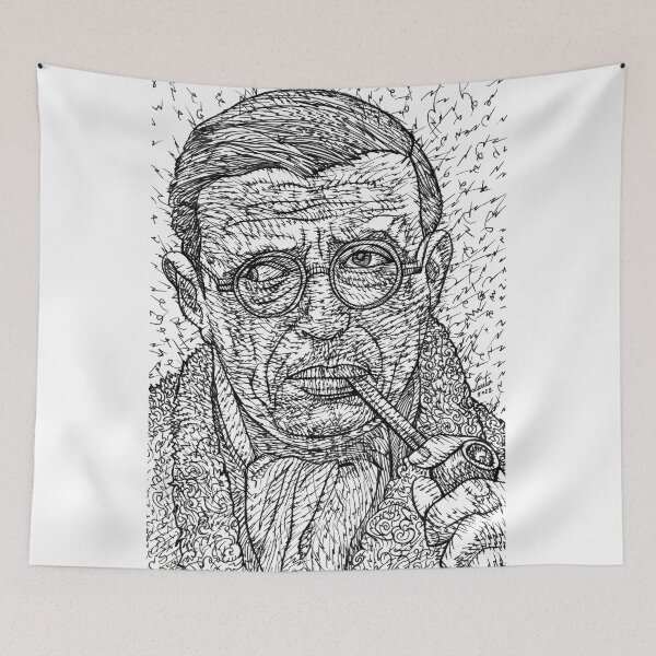 Item preview, SARTRE ink portrait .1 designed and sold by lautir.