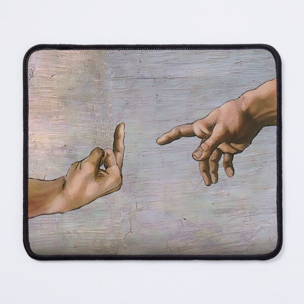 creation of adam middle finger