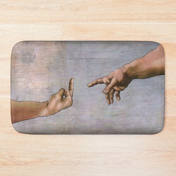Item preview, The Creation of Adam middle finger designed and sold by Teedefy.