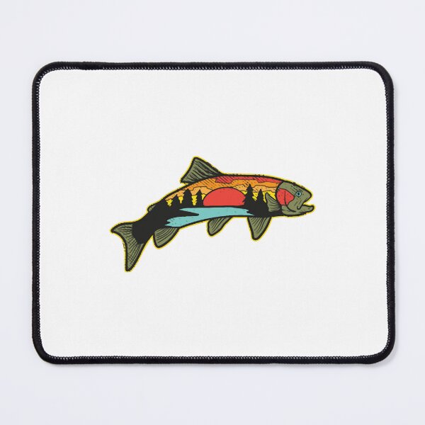 Item preview, Trout Fishing Angler Nature Trout Illustration designed and sold by JonesDalit.