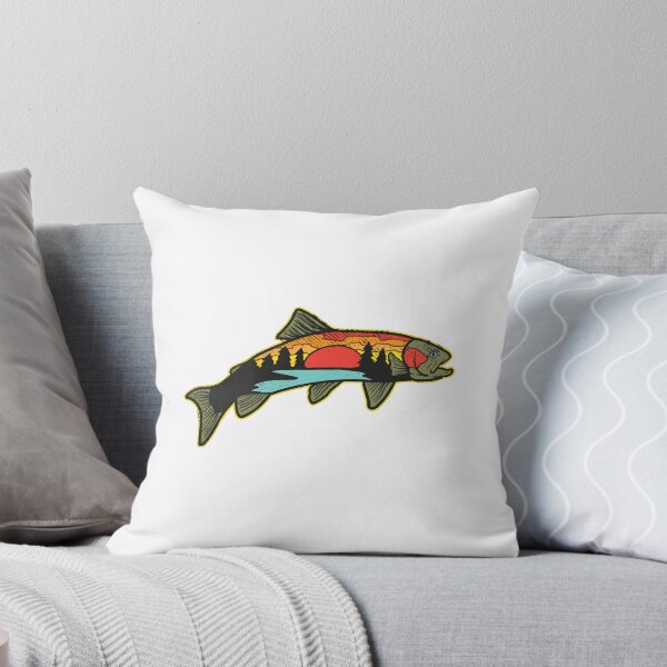 Artikelvorschau, Forellenfischen Angler Natur Forelle Illustration entworfen und verkauft von JonesDalit.