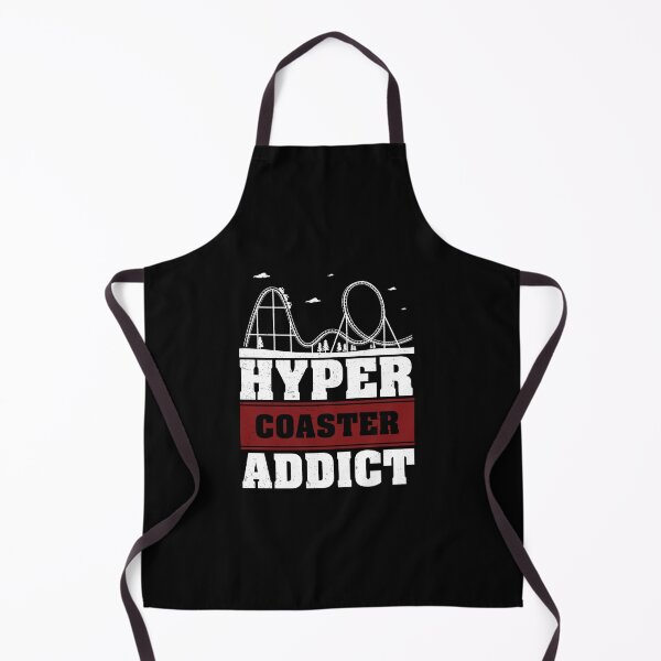 Aperçu de l'œuvre Hyper Coaster Addict Roller Sous-verre Motif parc d'attraction créée et vendue par StrongShirts.