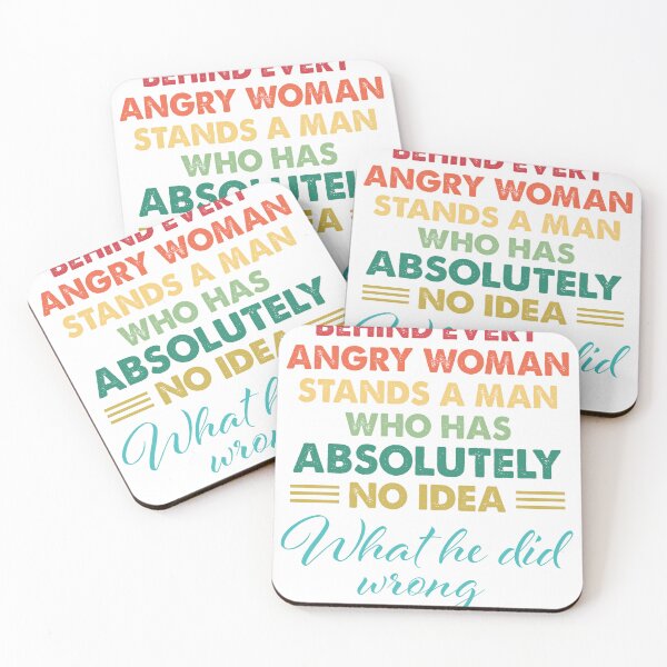 Item preview, Behind every angry woman is a man who has absolutely no idea what he did wrong funny for married couples or partners mug black designed and sold by DesDirect Store.