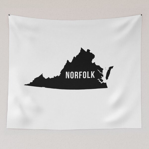 Item preview, Norfolk, Virginia State Silhouette designed and sold by CartoCreative.
