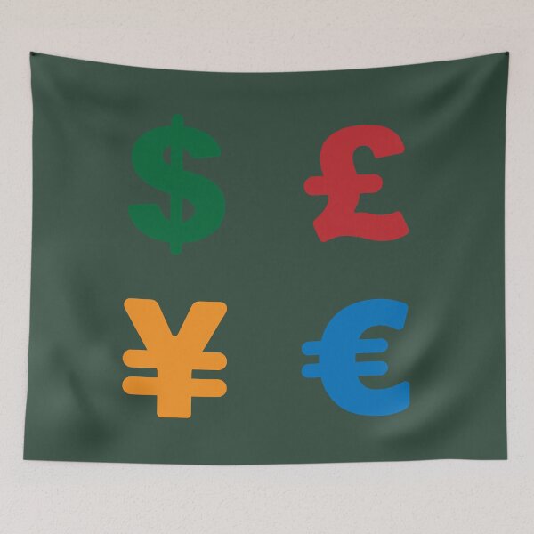 Item preview, Dollar, pound, yen, euro  Currency symbol designed and sold by InsuKeef.