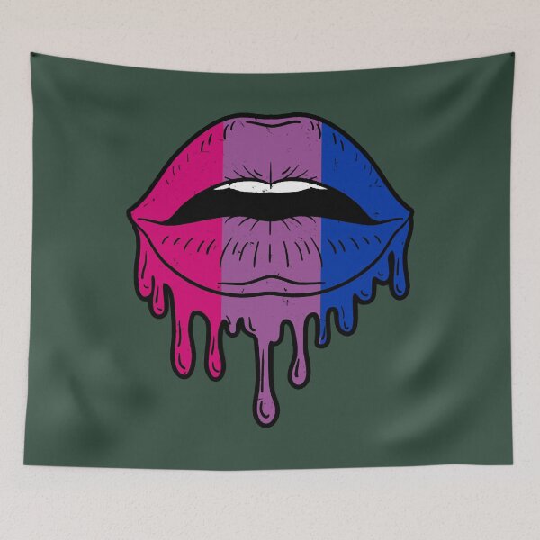 Item preview, Dripping Bisexual Lips Bisexual Pride designed and sold by InsuKeef.