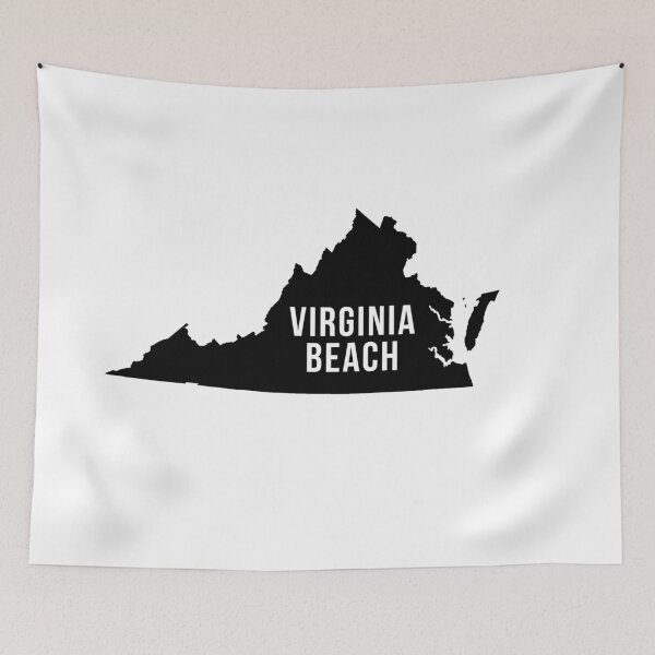 Item preview, Virginia Beach, Virginia State Silhouette designed and sold by CartoCreative.