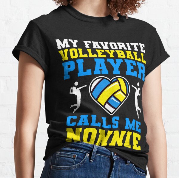 Item preview, My Favorite Volleyball Player Calls Me Nonnie designed and sold by RetroStyle247.