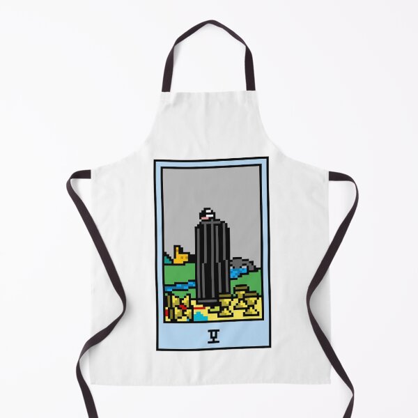 Item preview, Wait, is this pixel art tarot? White - Minor Arcana 'Five of Cups' (Design for T-shirt, stickers and other accessories) designed and sold by Pixel Waite.