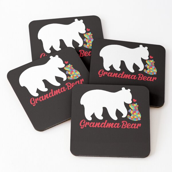Item preview, Grandma Bear Autism Awareness Autistic Puzzle Support Health designed and sold by TomGiantDesigns.