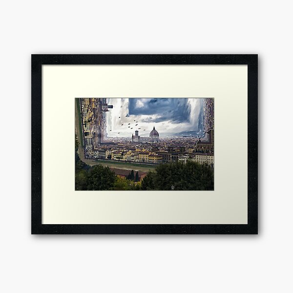 La Hermosa Florencia vista de otra forma Lámina enmarcada