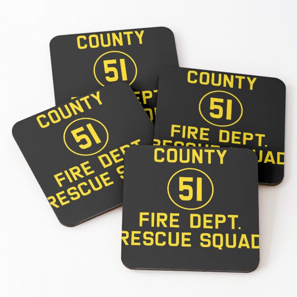 Item preview, Emergency Squad 51 Side of Truck Reproduction Logo Classic designed and sold by AllanJohnson1.