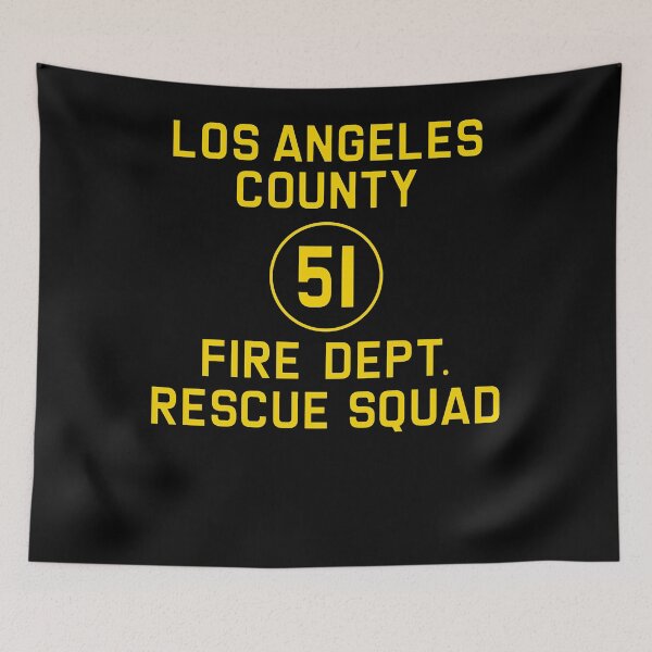 Item preview, Emergency Squad 51 Side of Truck Reproduction Logo Classic designed and sold by AllanJohnson1.