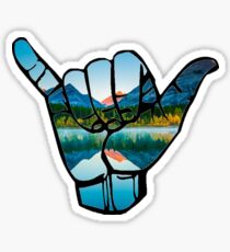 Hang Loose - mountains Sticker