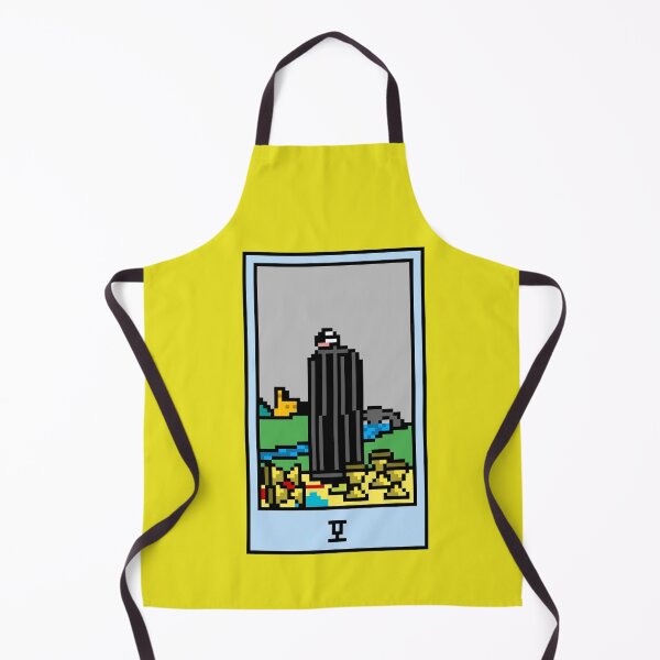 Item preview, Wait, is this pixel art tarot? Yellow - Minor Arcana 'Five of Cups' (Design for T-shirt, stickers and other accessories) designed and sold by Pixel Waite.