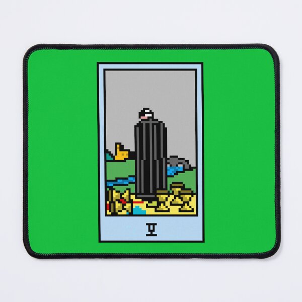 Item preview, Wait, is this pixel art tarot? Green - Minor Arcana 'Five of Cups' (Design for T-shirt, stickers and other accessories) designed and sold by Pixel Waite.