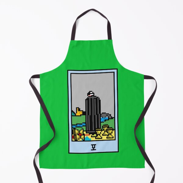 Item preview, Wait, is this pixel art tarot? Green - Minor Arcana 'Five of Cups' (Design for T-shirt, stickers and other accessories) designed and sold by Pixel Waite.