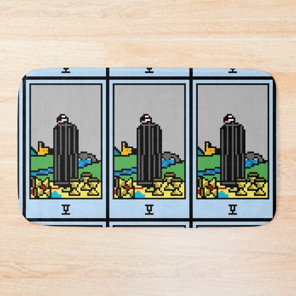 Item preview, Wait, is this pixel art tarot? Green - Minor Arcana 'Five of Cups' (Design for T-shirt, stickers and other accessories) designed and sold by Pixel Waite.