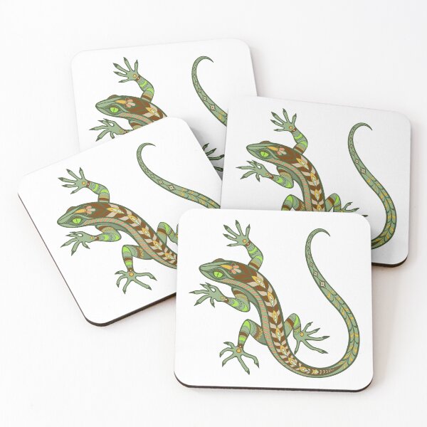 Item preview, Abstract Stylized Lizard Colorful Tattoo Art For Lizard Lover designed and sold by Bad Kitty Designz.