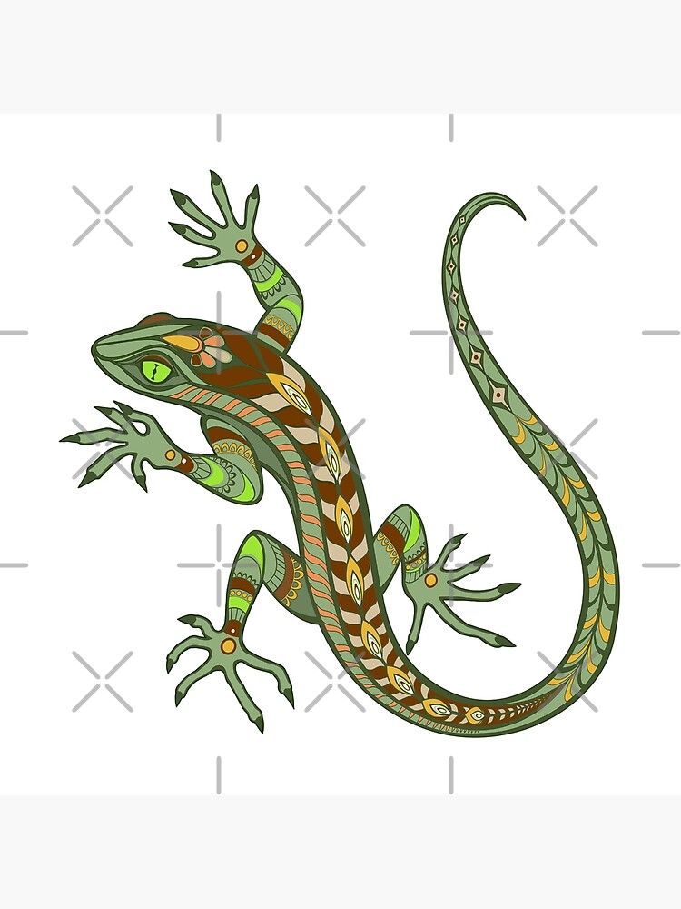 Glitter Tattoo Stencil - GECKO | Face Paint World