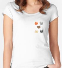 Kriegerkatzen // die ursprünglichen fünf! Tailliertes Rundhals-Shirt